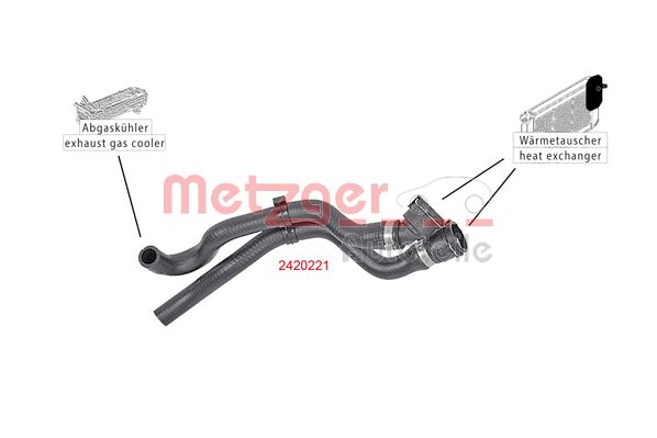 METZGER 2420221 Kühlerschlauch